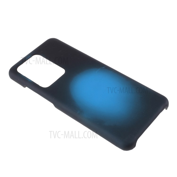 Couleur Fluorescente Induction Thermique Changeant Téléphone Arrière PC Cas Pour Samsung Galaxy S20 Ultra / S11, Plus - Noir / Bleu-1