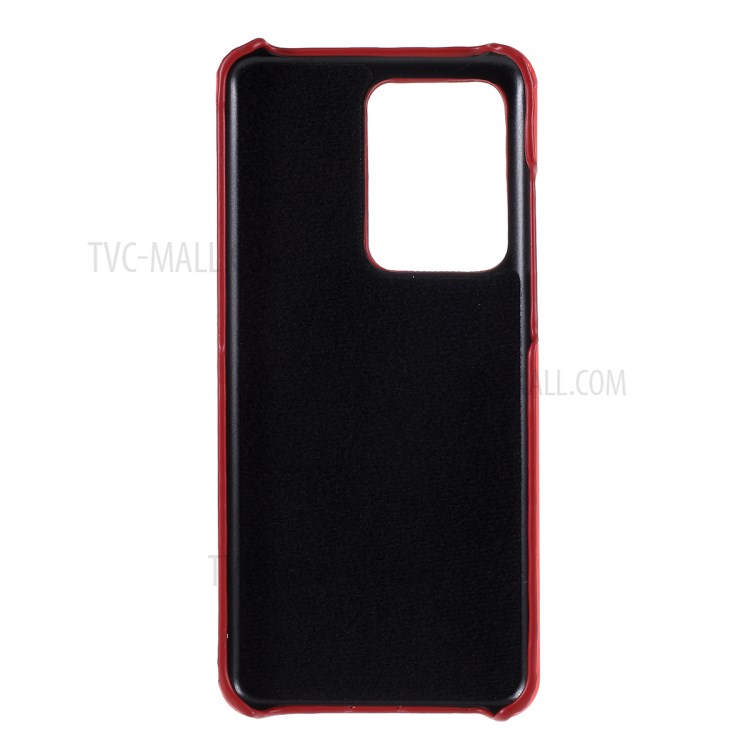 Thermal Induction Fluorescent Color Changing PC Back Phone Case for Samsung Galaxy S20 Ultra - Red/Orange-3