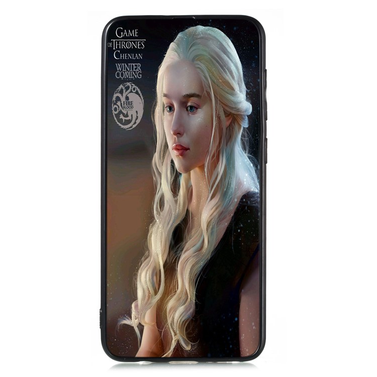 Flower Pattern PU Leather+PC+TPU Phone Case for Samsung Galaxy A30 / A50 / A50s - Black-8