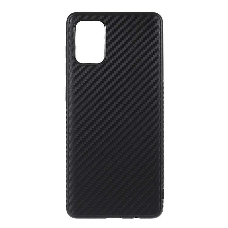 Carbon Fiber Skin TPU Mobile Phone Casing for Samsung Galaxy A71-8