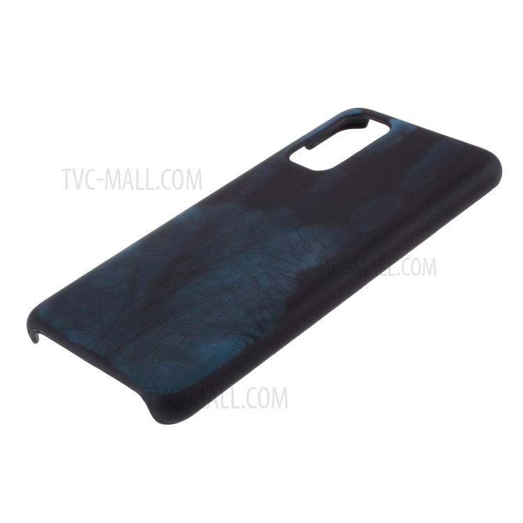 Thermal Induction Fluorescent Color Changing PC Back Phone Case for Samsung Galaxy S20 - Black/Blue-7