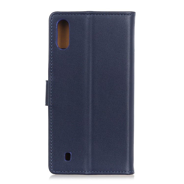 Wallet Leather Stand Case for Samsung Galaxy A01 - Blue-9