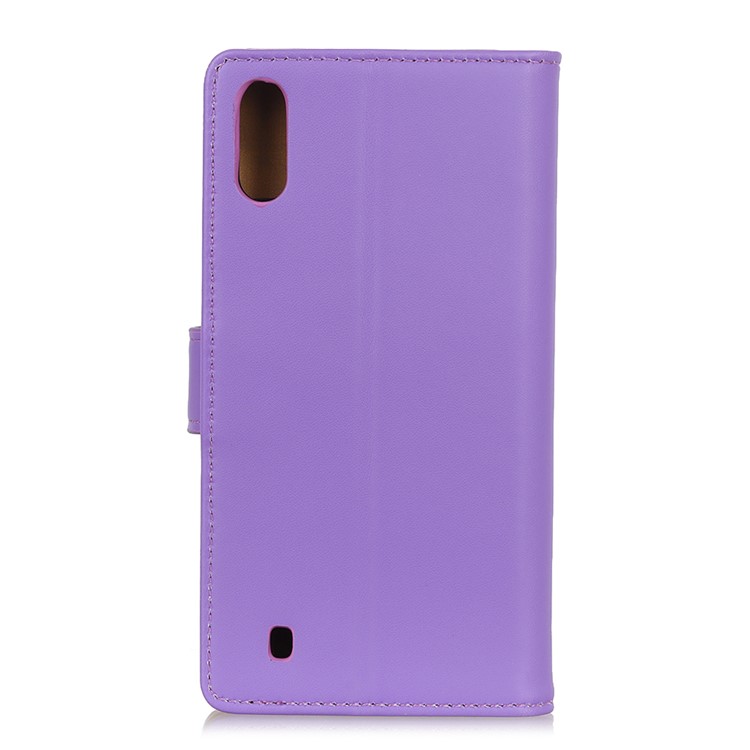 Wallet Leather Stand Case for Samsung Galaxy A01 - Purple-9