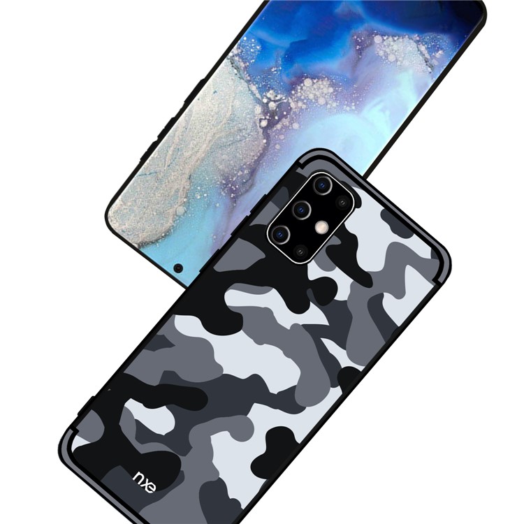 NXE Camouflage Pattern TPU Cell Phone Case for Samsung Galaxy S11 6.7 inch - Grey-5