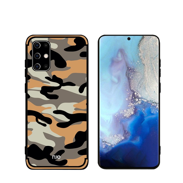 NXE for Samsung Galaxy S20 Camouflage Pattern TPU Cell Phone Cover - Orange-4
