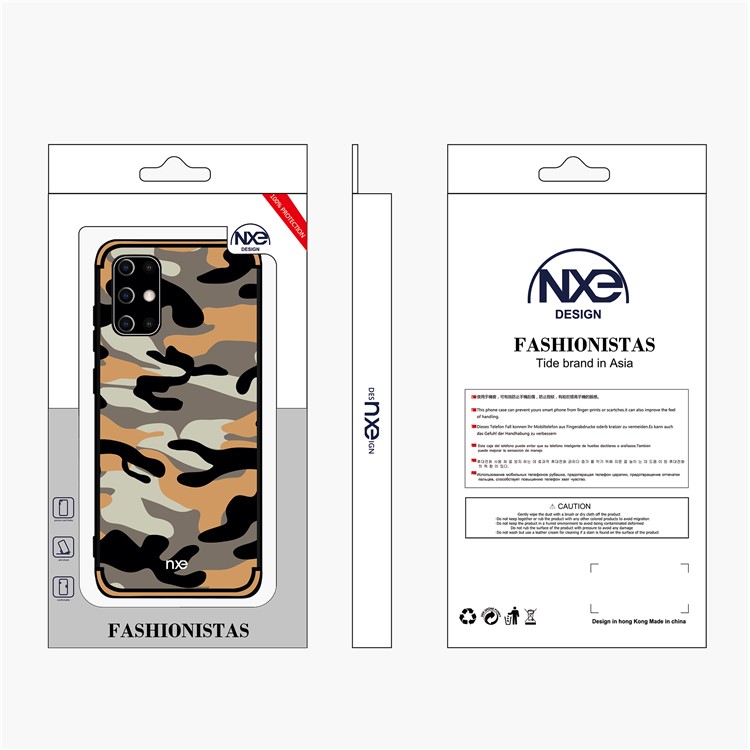 NXE for Samsung Galaxy S20 Camouflage Pattern TPU Cell Phone Cover - Orange-6