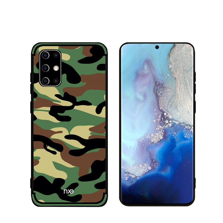 NXE for Samsung Galaxy S20 Camouflage Pattern TPU Cell Phone Cover - Army Green-4