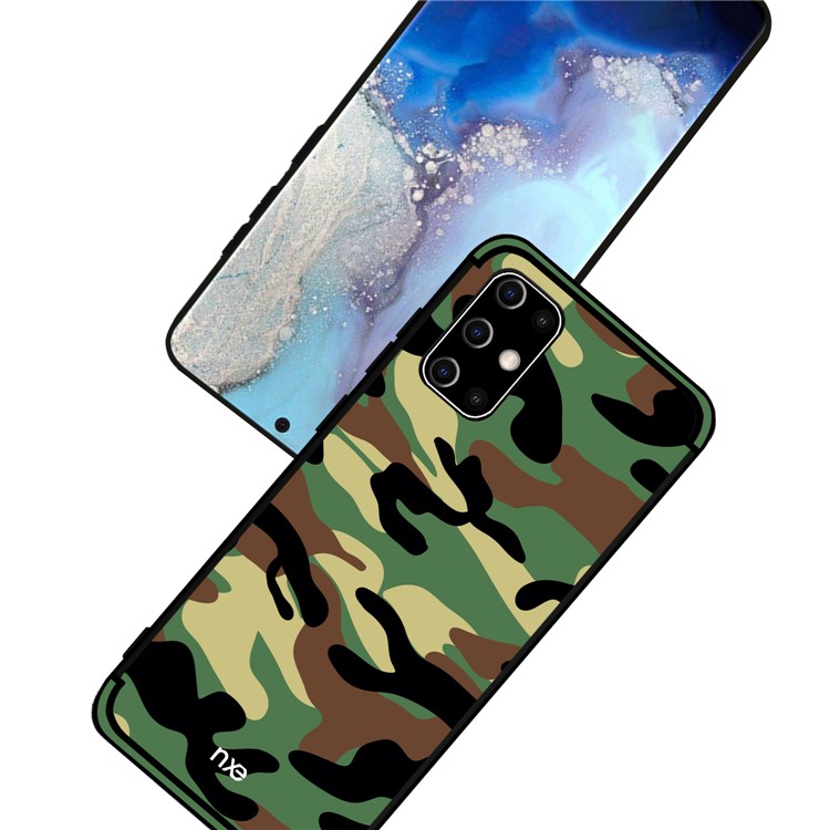 NXE for Samsung Galaxy S20 Camouflage Pattern TPU Cell Phone Cover - Army Green-5