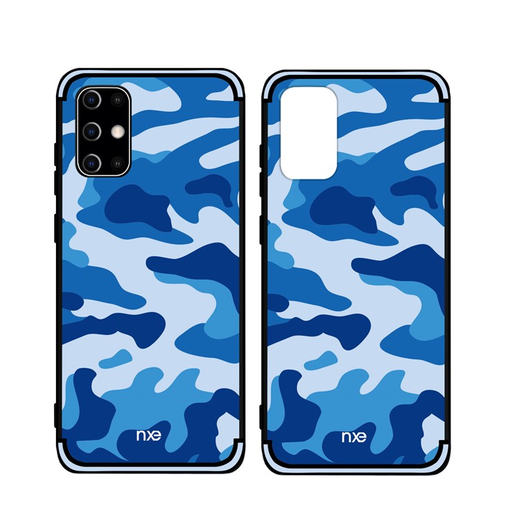 NXE for Samsung Galaxy S20 Camouflage Pattern TPU Cell Phone Cover - Blue-1
