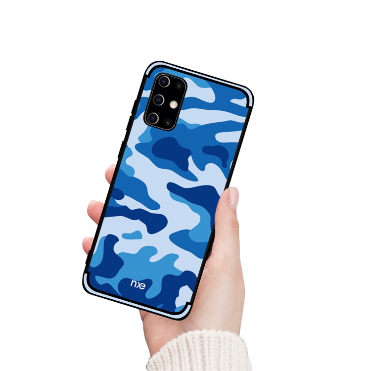 NXE for Samsung Galaxy S20 Camouflage Pattern TPU Cell Phone Cover - Blue-2
