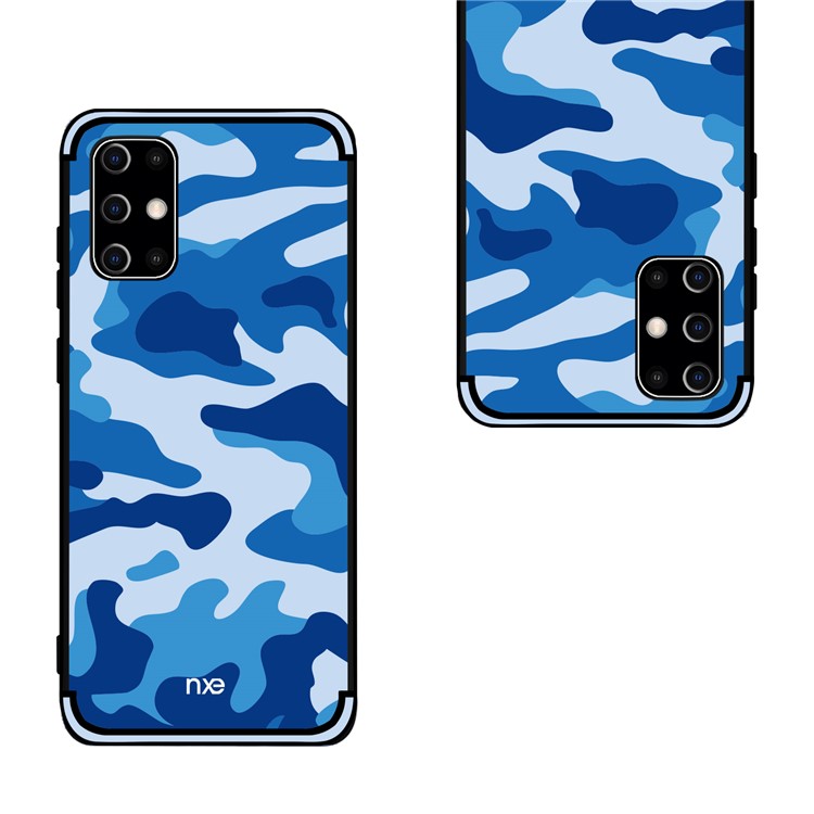 NXE for Samsung Galaxy S20 Camouflage Pattern TPU Cell Phone Cover - Blue-3