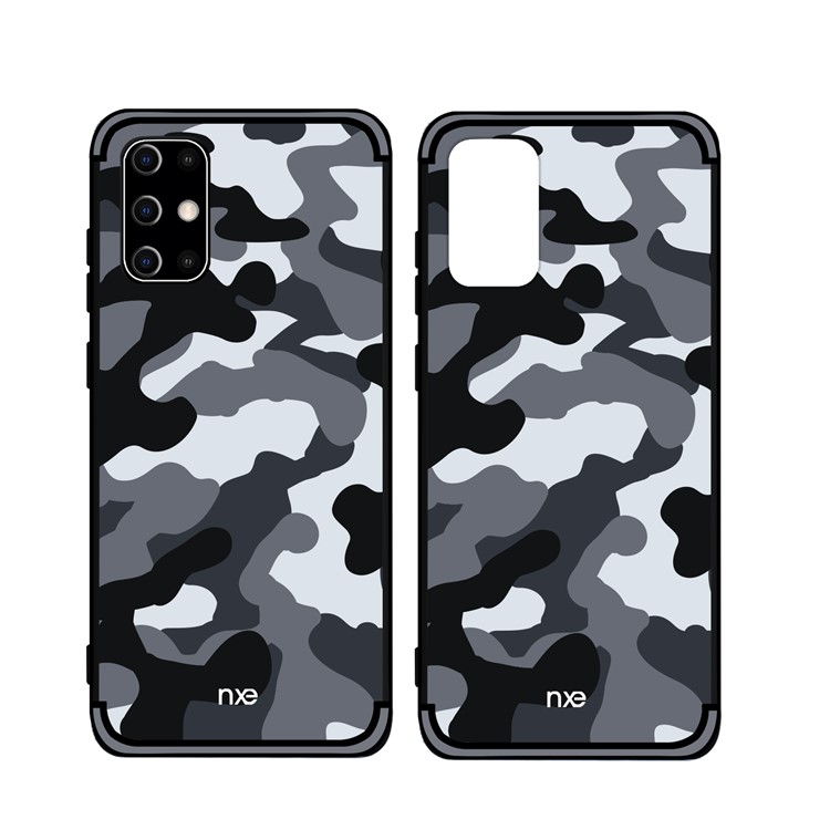 NXE Camouflage Pattern TPU Mobile Shell for Samsung Galaxy S20 Ultra - Grey-1