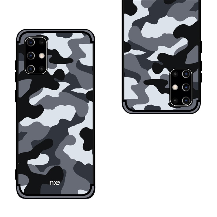 NXE Camouflage Pattern TPU Mobile Shell for Samsung Galaxy S20 Ultra - Grey-3