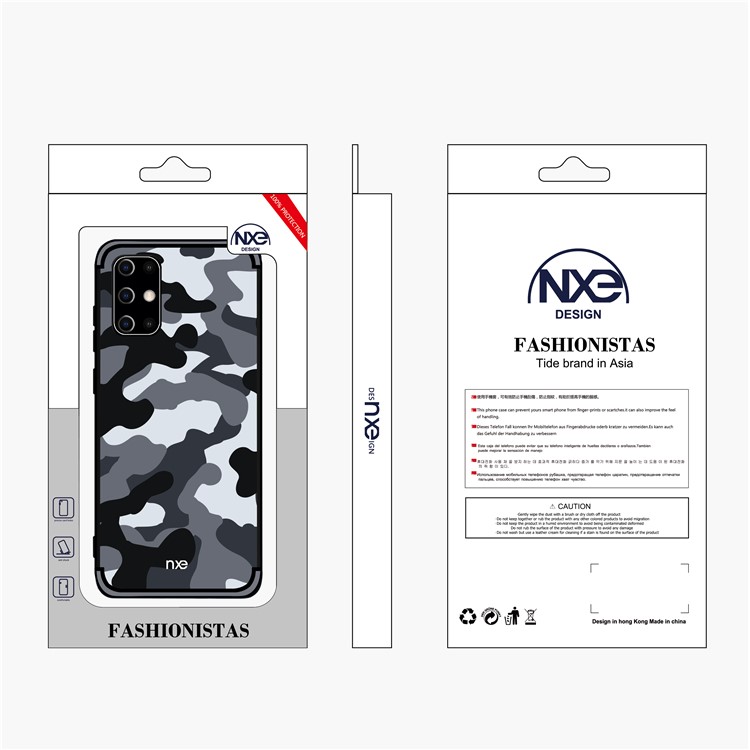 NXE Camouflage Pattern TPU Mobile Shell for Samsung Galaxy S20 Ultra - Grey-6