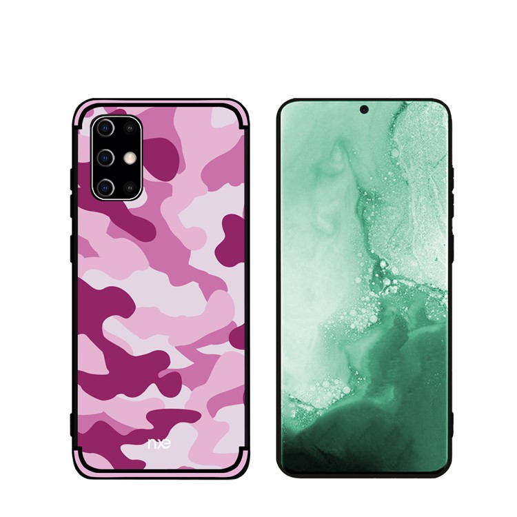 NXE Camouflage Pattern TPU Mobile Shell for Samsung Galaxy S20 Ultra - Pink-4