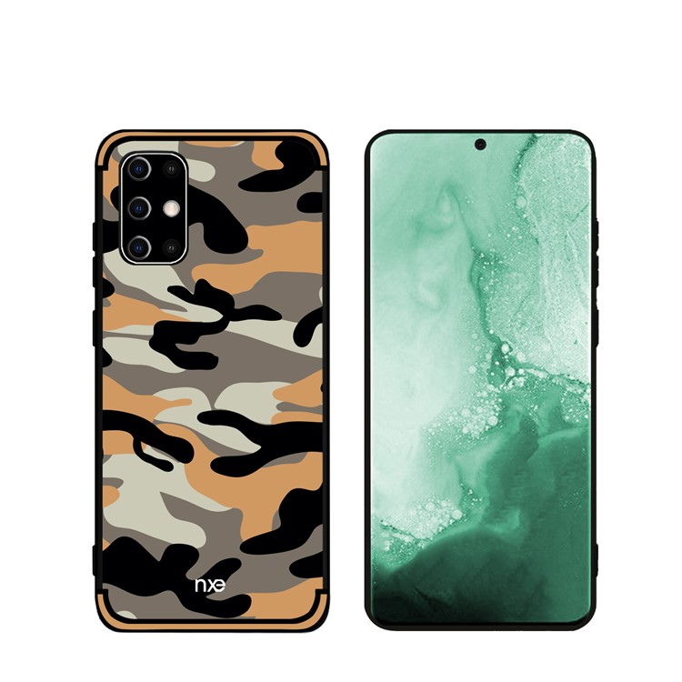 NXE Camouflage Pattern TPU Mobile Shell for Samsung Galaxy S20 Ultra - Orange-4