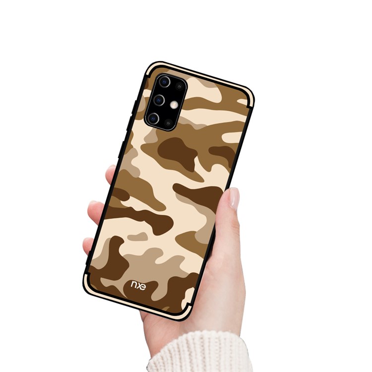 NXE Camouflage Pattern TPU Mobile Shell for Samsung Galaxy S20 Ultra - Brown-2