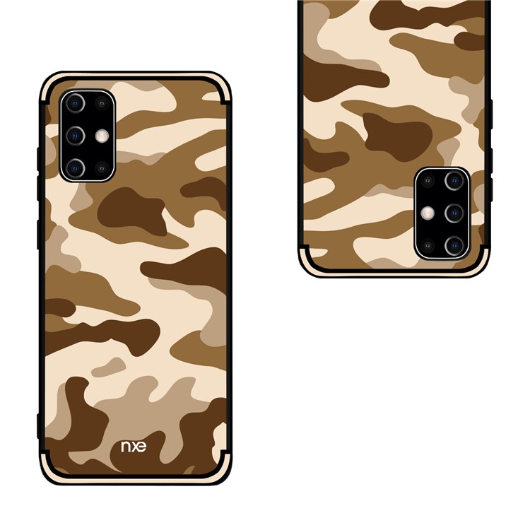 NXE Camouflage Pattern TPU Mobile Shell for Samsung Galaxy S20 Ultra - Brown-3