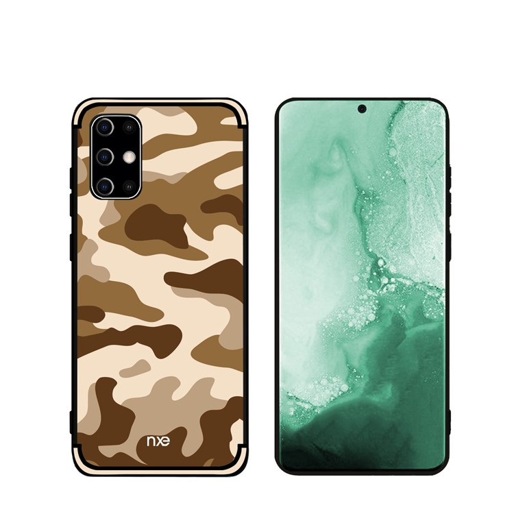 NXE Camouflage Pattern TPU Mobile Shell for Samsung Galaxy S20 Ultra - Brown-4