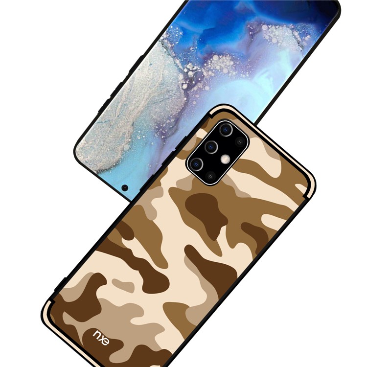 NXE Camouflage Pattern TPU Mobile Shell for Samsung Galaxy S20 Ultra - Brown-5