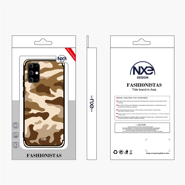 NXE Camouflage Pattern TPU Mobile Shell for Samsung Galaxy S20 Ultra - Brown-6