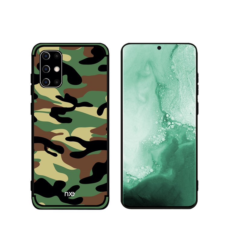 NXE Camouflage Pattern TPU Mobile Shell for Samsung Galaxy S20 Ultra - Army Green-4