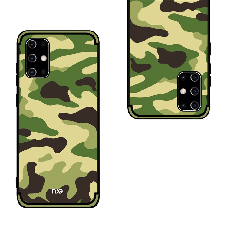 NXE Camouflage Pattern TPU Mobile Shell for Samsung Galaxy S20 Ultra - Light Green-3