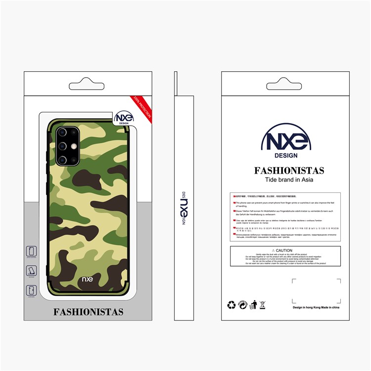 NXE Camouflage Pattern TPU Mobile Shell for Samsung Galaxy S20 Ultra - Light Green-6