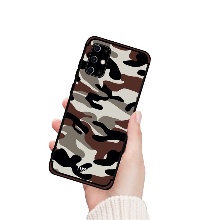 NXE Camouflage Pattern TPU Mobile Shell for Samsung Galaxy S20 Ultra - Coffee-2
