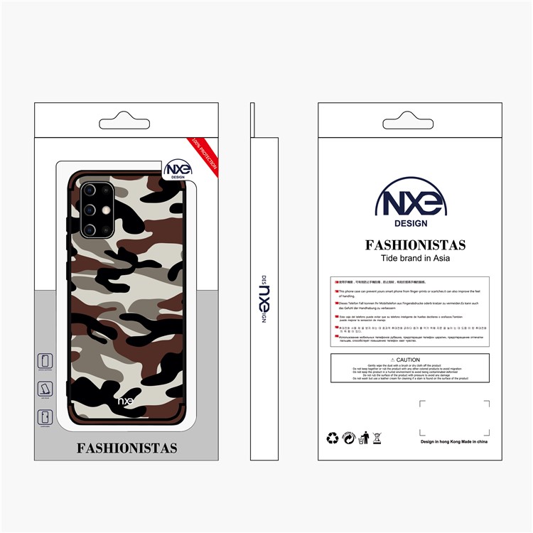 NXE Camouflage Pattern TPU Mobile Shell for Samsung Galaxy S20 Ultra - Coffee-6