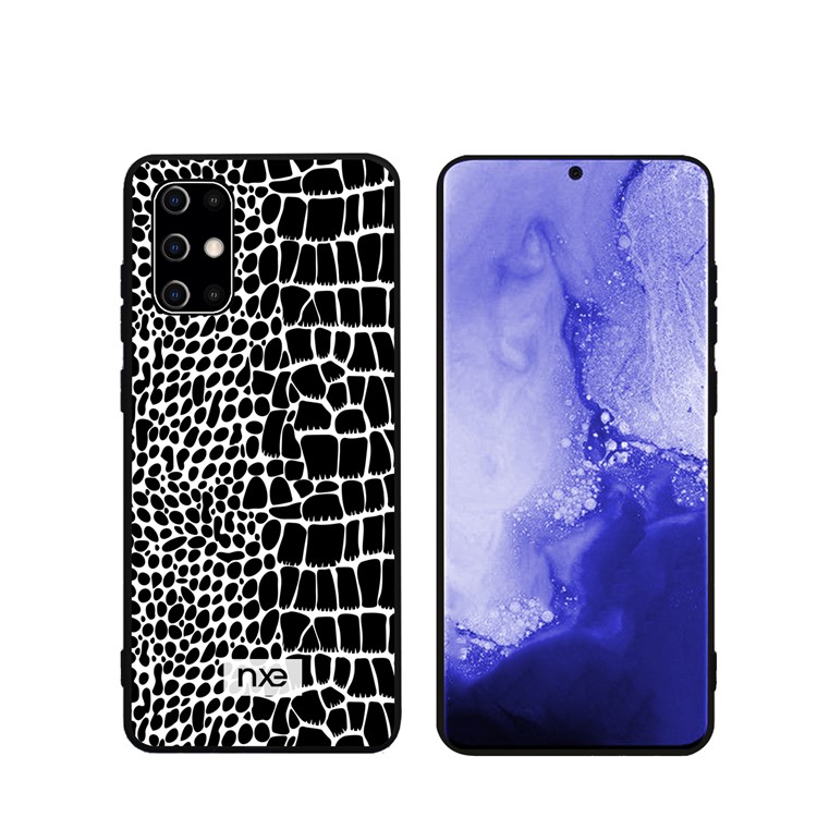 NXE Crocodile Texture PC + TPU + PU Leather Phone Cover for Samsung Galaxy S20 Plus - Black-1