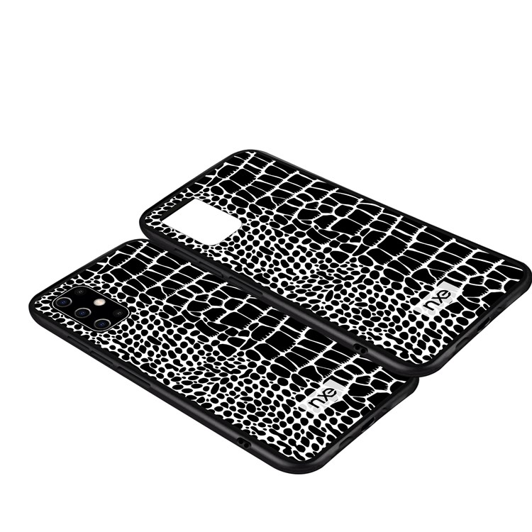 NXE Crocodile Texture PC + TPU + PU Leather Phone Cover for Samsung Galaxy S20 Plus - Black-4