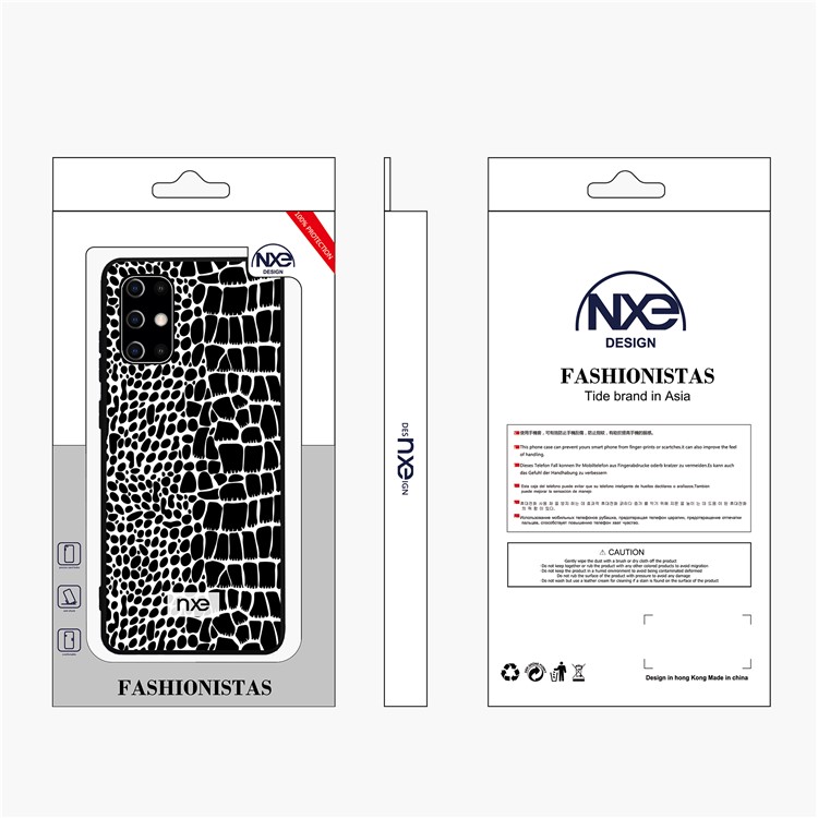 NXE Crocodile Texture PC + TPU + PU Leather Phone Cover for Samsung Galaxy S20 Plus - Black-6