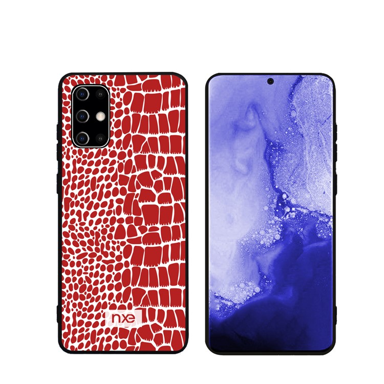 NXE Crocodile Texture PC + TPU + PU Leather Phone Cover for Samsung Galaxy S20 Plus / S20 Plus 5G - Red-1