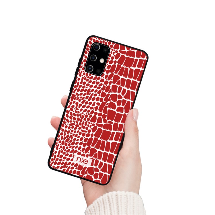 NXE Crocodile Texture PC + TPU + PU Leather Phone Cover for Samsung Galaxy S20 Plus / S20 Plus 5G - Red-2