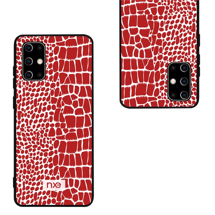 NXE Crocodile Texture PC + TPU + PU Leather Phone Cover for Samsung Galaxy S20 Plus / S20 Plus 5G - Red-3