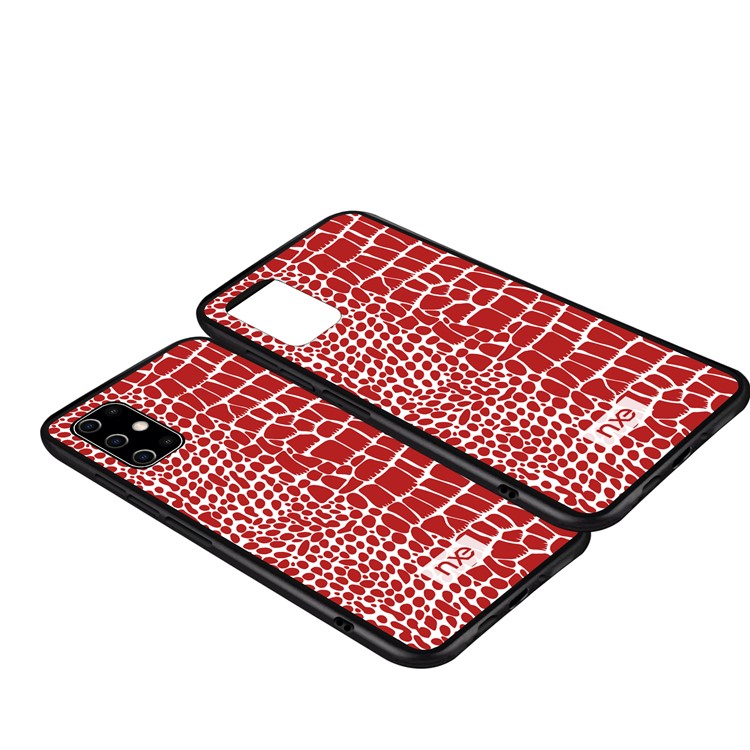 NXE Crocodile Texture PC + TPU + PU Leather Phone Cover for Samsung Galaxy S20 Plus / S20 Plus 5G - Red-4