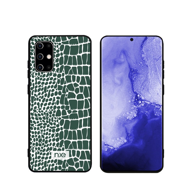 NXE Crocodile Texture PC + TPU + PU Leather Phone Cover for Samsung Galaxy S20 Plus - Green-1