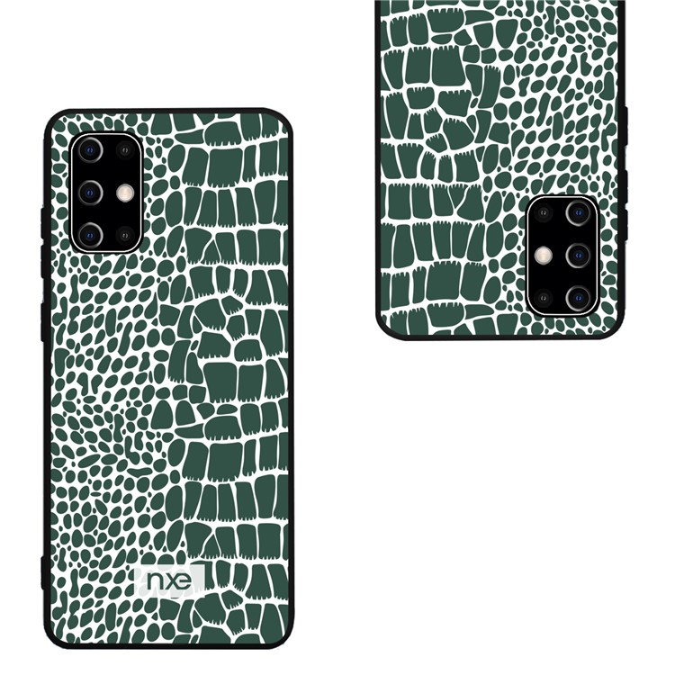 NXE Crocodile Texture PC + TPU + PU Leather Phone Cover for Samsung Galaxy S20 Plus - Green-3