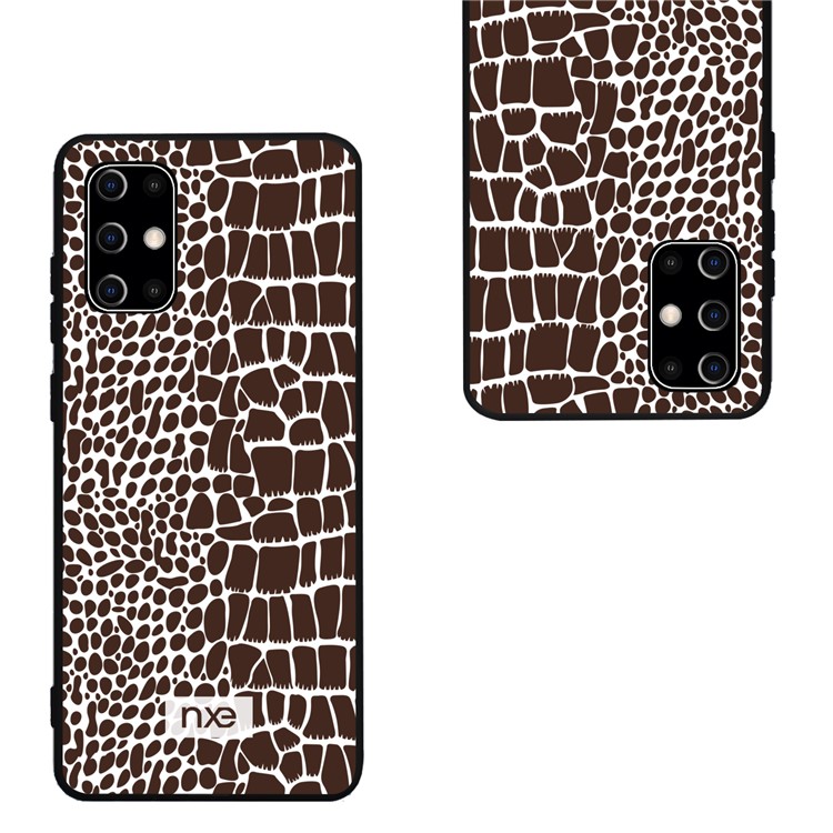 NXE Crocodile Texture PC + TPU + PU Leather Phone Cover for Samsung Galaxy S20 Plus / S20 Plus 5G - Brown-3