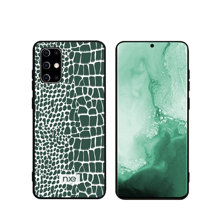 NXE Crocodile Texture PC + TPU + PU Leather Back Cover for Samsung Galaxy S20 - Green-1