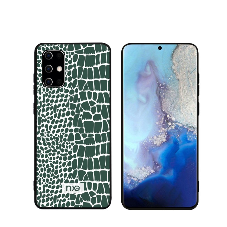 Caso Rivestito Telefono PC + TPU Pelle Di Coccodrillo Per La Galassia S11 Più - Verde-1