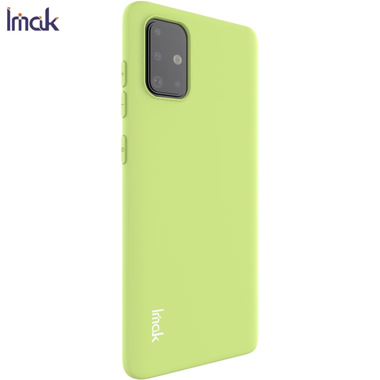 IMAK UC-1 Series Frosting TPU Covering for Samsung Galaxy A71 A715 - Light Green-3