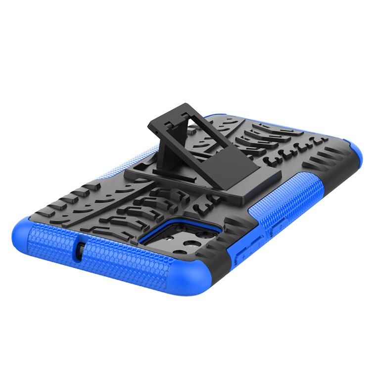 Cool Tyre Pattern PC + TPU Tablet Case with Kickstand for Samsung Galaxy A51 - Blue-7