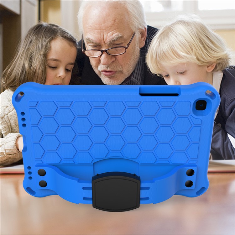 Honeycomb Texture EVA Tablet Combo Shell for Samsung Galaxy Tab A 8.0 Wi-Fi (2019) SM-T290 T295 - Blue/Black-3