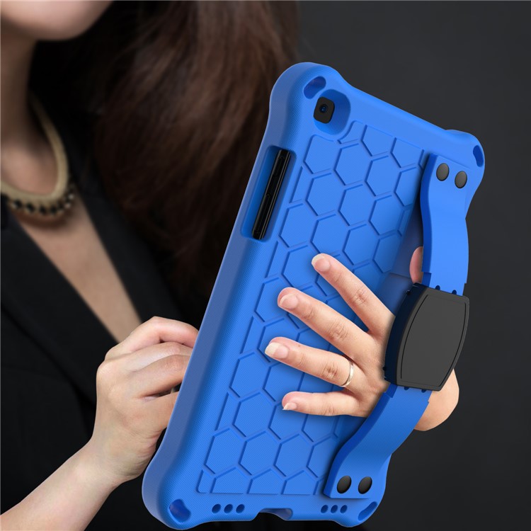 Honeycomb Texture EVA Tablet Combo Shell for Samsung Galaxy Tab A 8.0 Wi-Fi (2019) SM-T290 T295 - Blue/Black-4