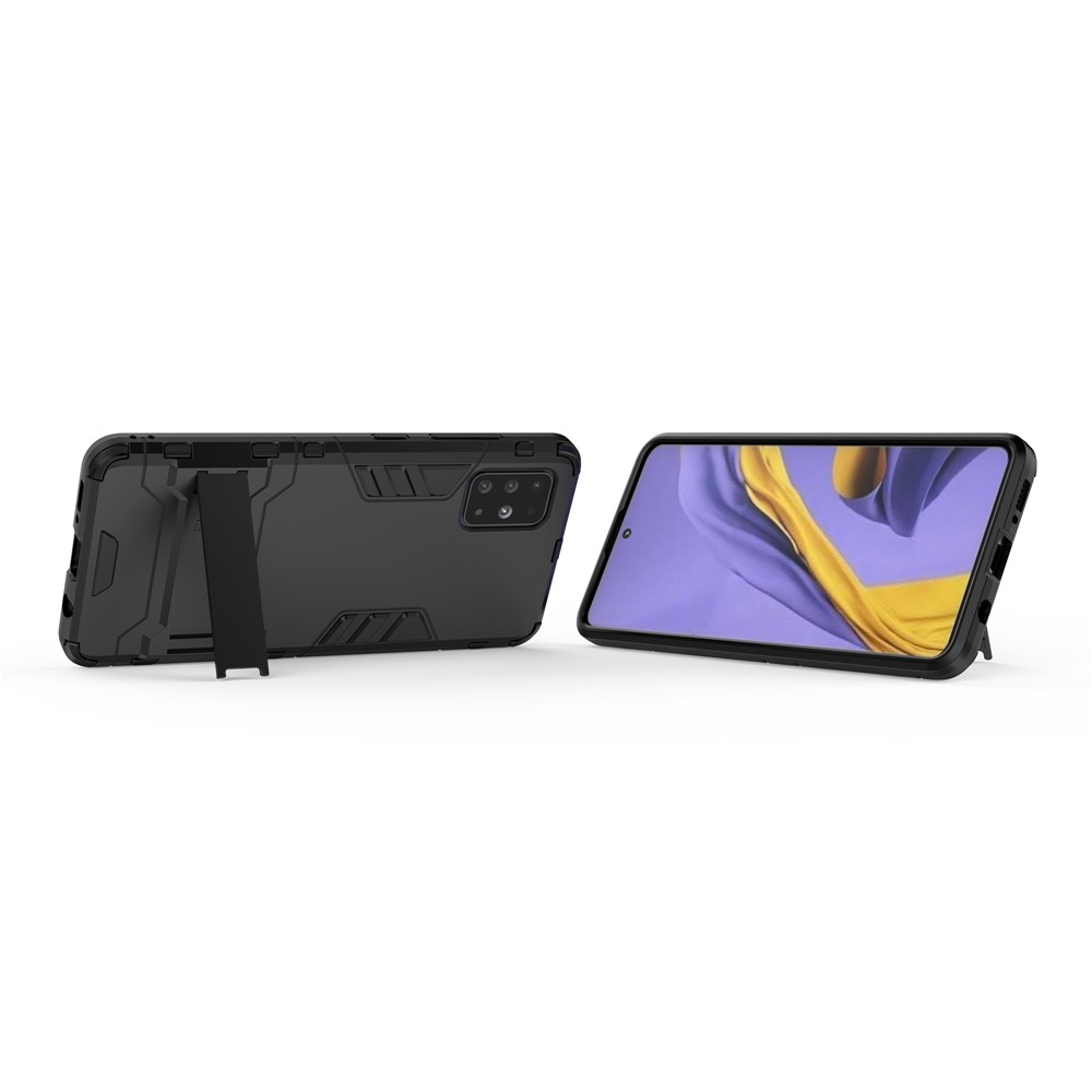 Cool Guard PC + TPU Hybridgehäuse Mit Ständer Für Samsung Galaxy A51 - Schwarz-3