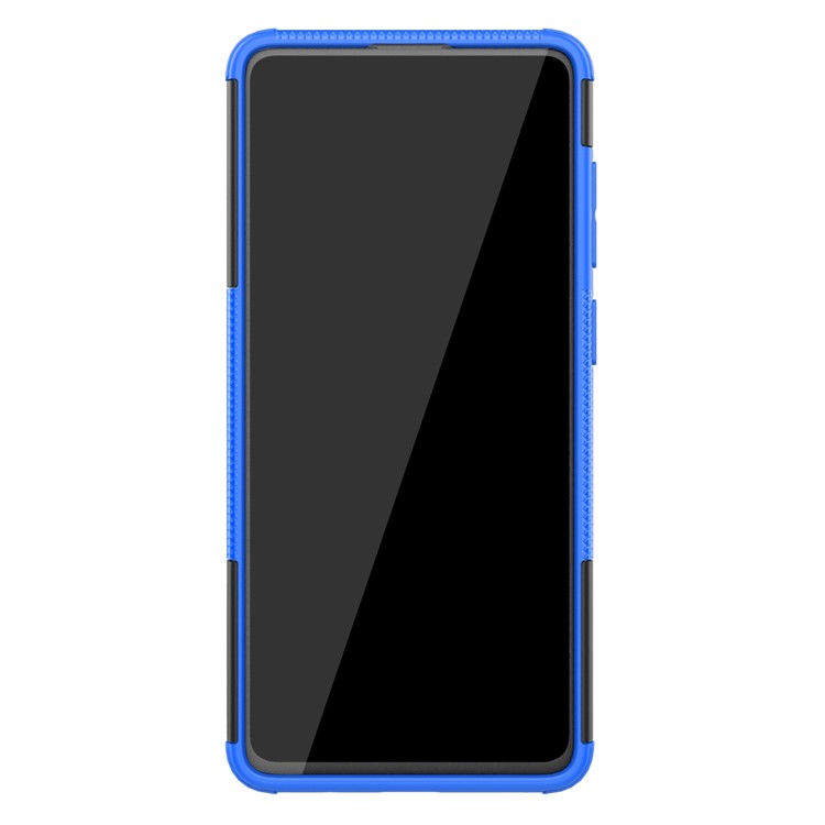 Anti-slip PC + TPU Hybrid Case with Kickstand for Samsung Galaxy A71 - Blue-3