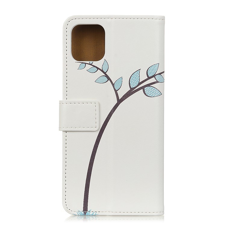 Pattern Printing PU Leather Wallet Stand Phone Cover for Samsung Galaxy A91/S10 Lite - Couple Owls-2