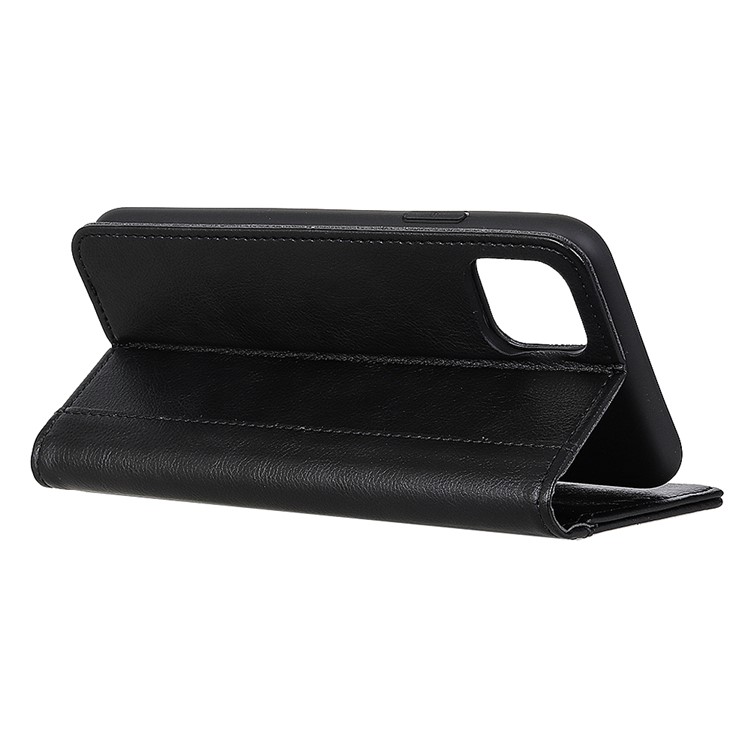 Auto-absorbed Litchi Skin Wallet Stand Leather Case for Samsung Galaxy A91/S10 Lite - Black-4